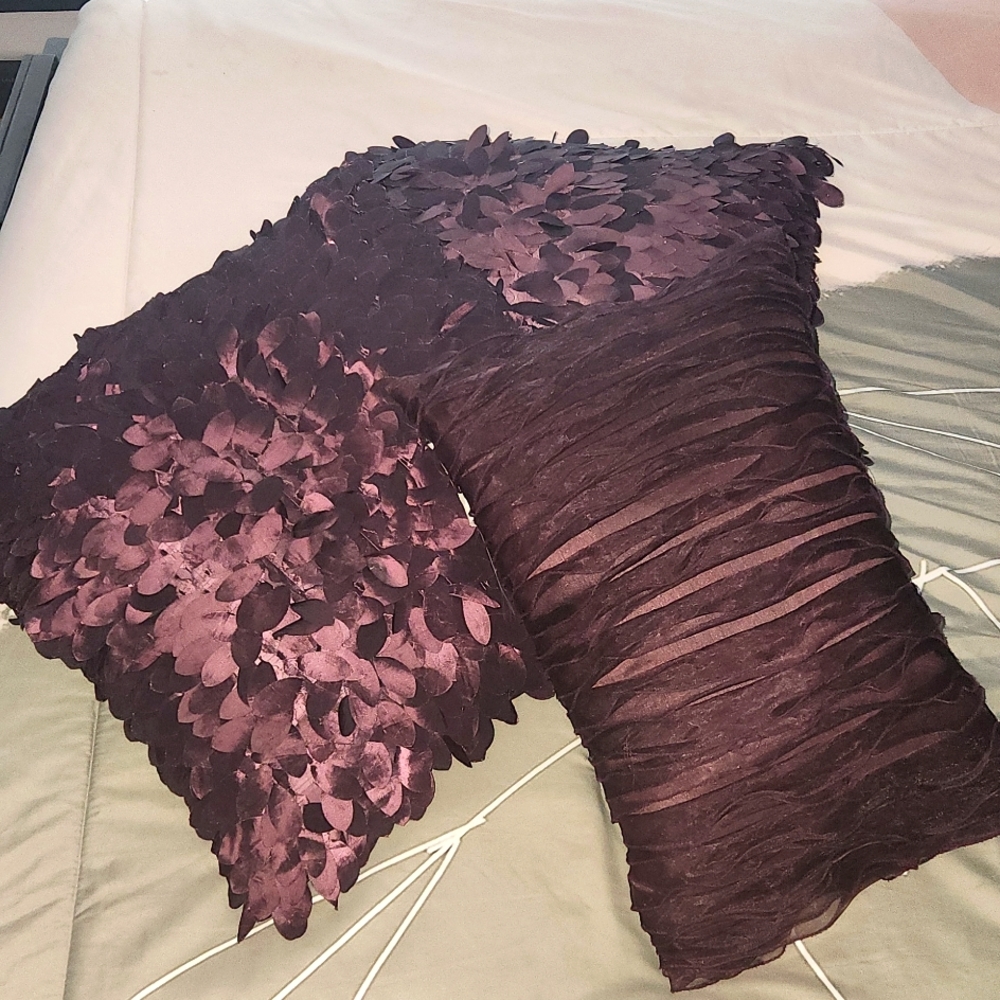Purple Pillow Trio